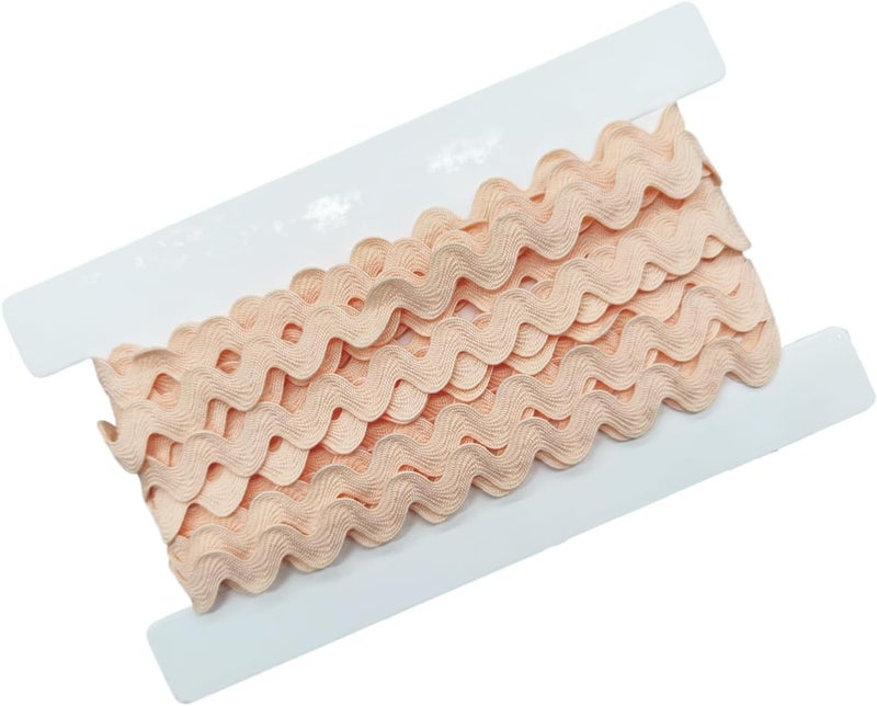 AUNHIRU Multiple Colors Available Rick Rack Trim for Crafting and Sewing, 10yards(Nude) - Image 2